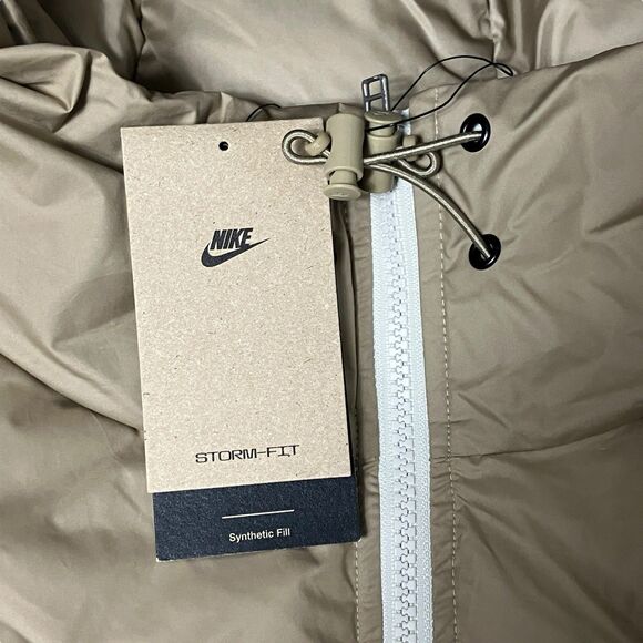 Nike Windrunner Puffer Jacket Mens XXL Tan Cream Storm-Fit Insulated FB8185-247 - Picture 10 of 16